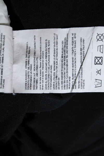 Armani Collezioni Mens Short Sleeve Quarter Zip Casual T shirt Black Size XL