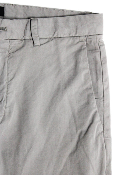 Theory Men's Button Closure Flat Front Straight Leg Dress Pant Beige Size 29