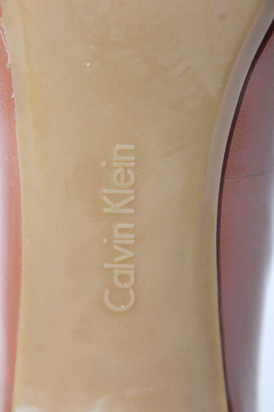 Calvin Klein Womens Mauve Platform High Heels Mary Jane Shoes Size 6.5