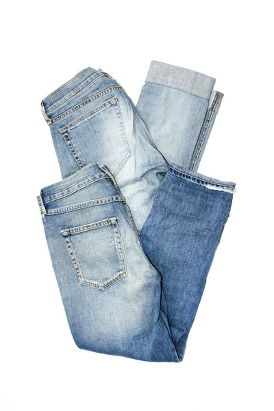 Amo Rag & Bone Jean Womens Distressed Cropped Tomboy Jeans Blue Size 27 Lot 2