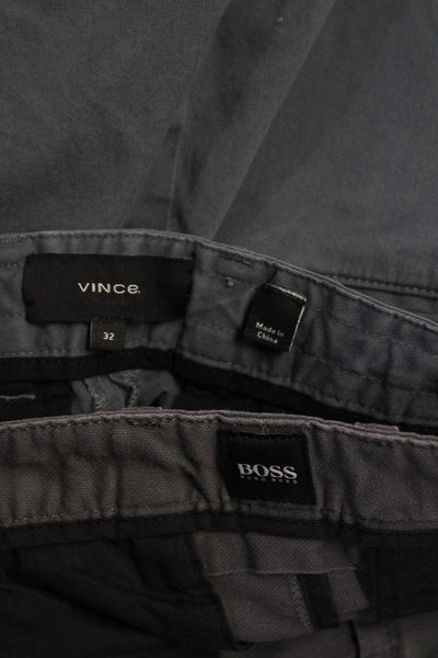 Vince Men's Button Closure Flat Front Chino Dress Short Gray Size 32 Lot 2