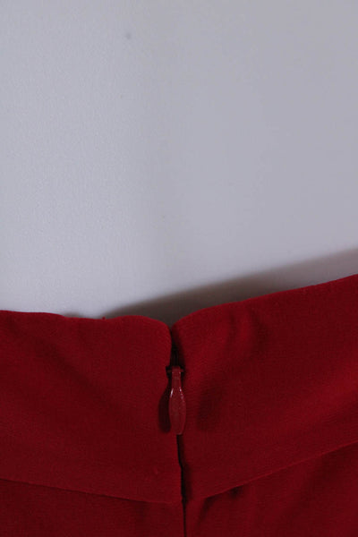 Adrianna Papell Women's Sweat Heart Neckline Sleeveless Maxi Dress Red Size 18