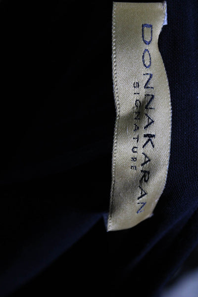 Donna Karan Signature Womens Single Button Long Sleeve Jacket Black Wool Size 16