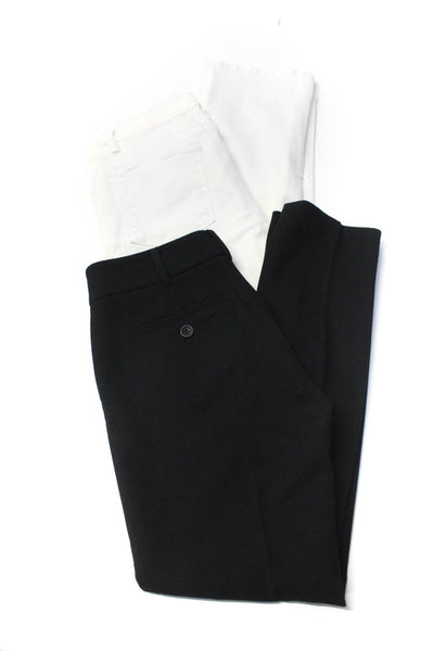 Frame Women's Midrise Five Pockets Straight Leg Pant White Size 28 Lot 2