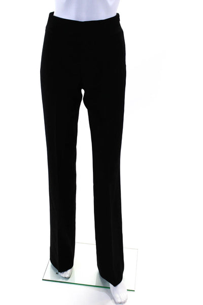 Akris Bergdorf Goodman Womens Black Wool High Rise Pleated Dress Pants Size 2