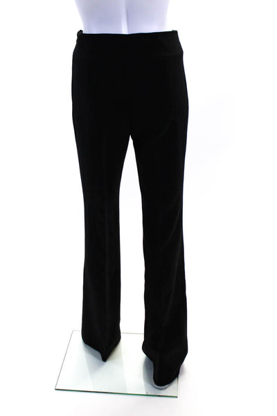 Akris Womens Black Wool High Rise Pleated Wide Leg Dress Pants Size 2