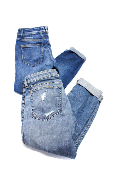 Closed Rag & Bone Womens Baker Cuffed Jeans Blue Cotton Size 26 25 Lot 2