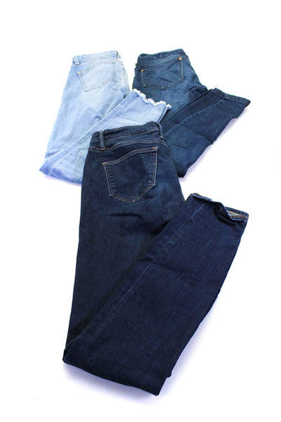 Madewell Free People Womens Blue Distress Skinny Leg Jeans Size 27 26 LOT 3