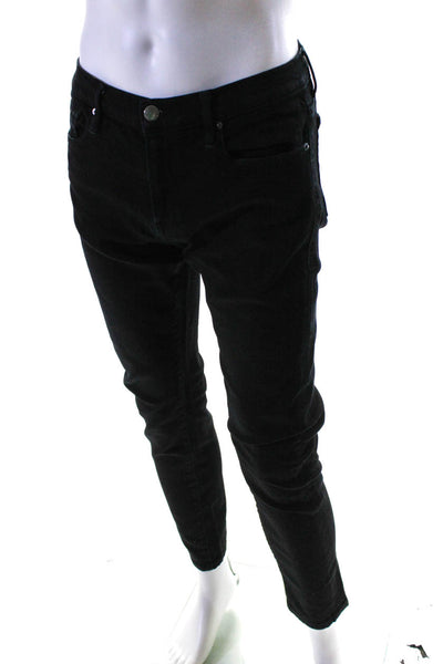 Frame Denim Mens Zipper Fly Homme Straight Leg Jeans Black Cotton Size 31