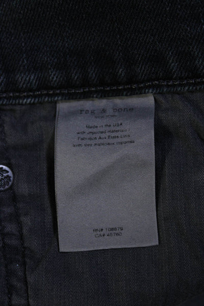 Rag & Bone Mens Zipper Fly Dark Wash Fit 2 Slim Cut Jeans Blue Denim Size 30