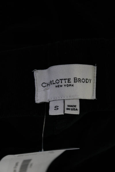 Charlotte Brody Womens Black Cotton Corduroy High Rise Bootcut Pants Size S
