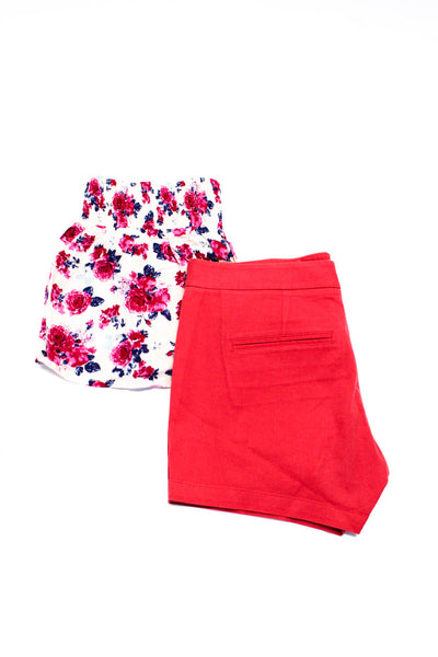 Theory Tori Praver Womens Floral Chino Twill Shorts Size 2 3 Lot 2