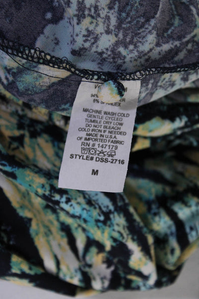 Veronica M Women's Sleeveless Key Hole Drop Waist Mini Dress Multicolor Size M