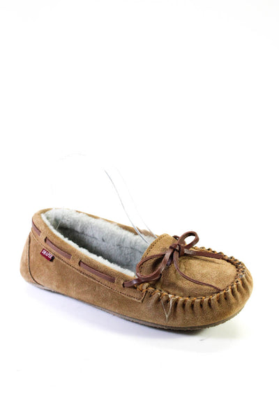 Draper Of Glastonbury Womens Shearling Lined Loafers Moccasins Brown Size 7