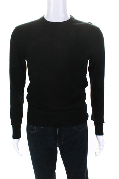 Bonobos Mens Long Sleeves Crew Neck Pullover Sweater Black Wool Size Small