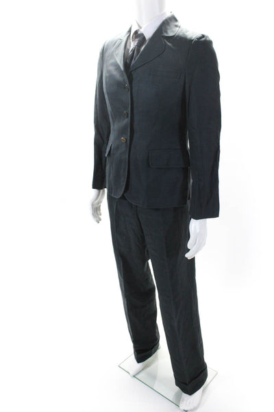 Barneys New York Men's Long Sleeves Lined Two Piece Pant Suit Blue Size 46