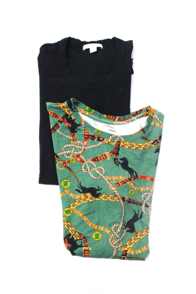 Standard James Perse Women's Short Sleeves Basic T-Shirt Black Size 1 Lot 2
