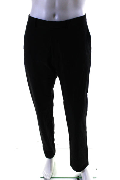 Calvin Klein Mens Mid Rise Infinite Straight Leg Dress Pants Black Size 34X32