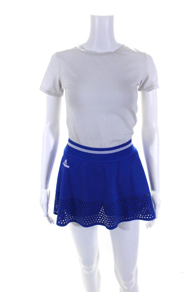 Adidas by Stella McCartney Womens Perforated Activewear Skort Blue Size M