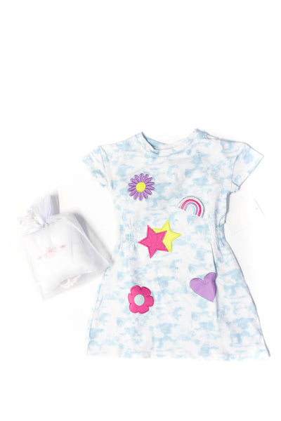 Andy & Evan Girls Round Neck Short Sleeves Tie Dye Dress Size 2 T Lot 2
