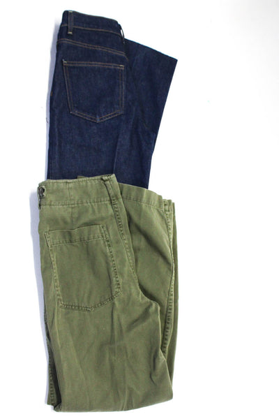 Zara Womens Cargo Pants Jeans Blue Size 2 Lot 2