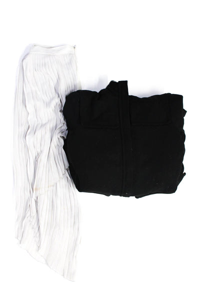 Zara Trafaluc Womens Hooded High Neck Mid-Length Coat Black Size XS S Lot 2
