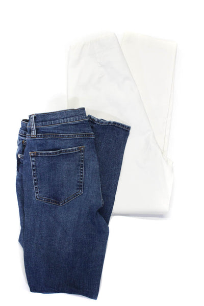 Rag & Bone Vince Womens Cotton Flat Front High-Rise Pants White Size 10 25 Lot 2