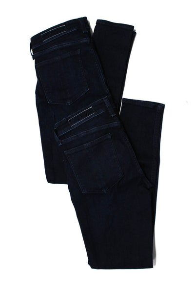 Rag & Bone Womens Dark Wash Mid Rise Skinny Jeans Blue Size 26 Lot 2