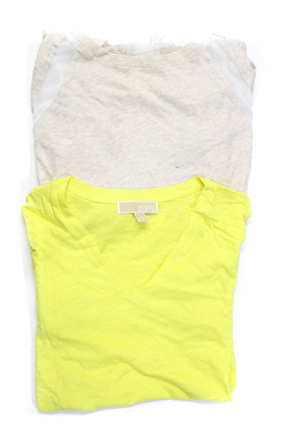 Michael Michael Kors Two by Vince Camuto Womens T-Shirts Yellow Size S XS Lot 2