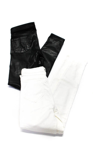 Allsaints AG Adriano Goldschmied Womens Skinny Pants White Size 26 27 Lot 2