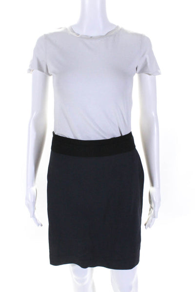 BCBGMAXAZRIA  Women's Elastic Waist A-Line Mini Skirt Black Size M