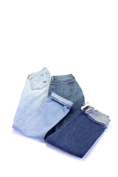 Frame Rag & Bone Jean Womens Cotton Distressed Skinny Jeans Blue Size 25 Lot 2