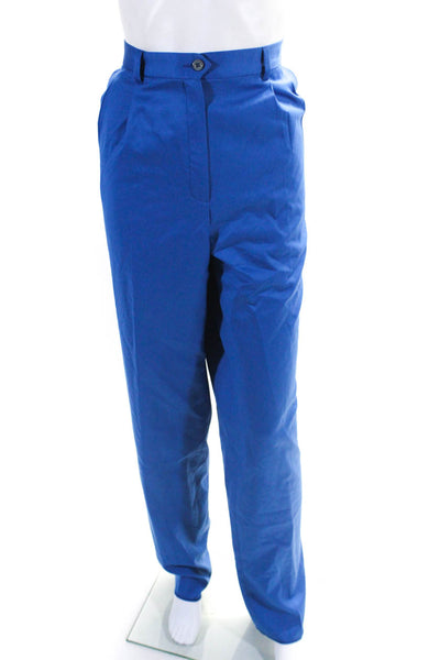 Giorgio'd Palm Beach Womens Blue High Rise Pleated Dress Pants Size 46