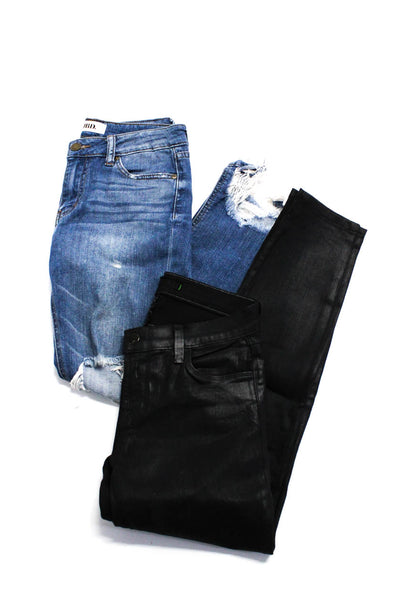 JBD J Brand Womesn Denim Distressed Mid-Rise Skinny Jeans Blue Size 24 25 Lot 2