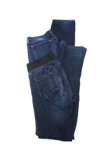 J Brand Goldsign Womens Blue Dark Wash Mid-Rise Straight Leg Jeans Size 31 Lot 2