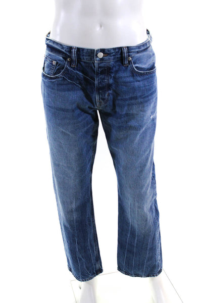White Oak Mens Blue Medium Wash Straight Leg Jeans Size 35X30