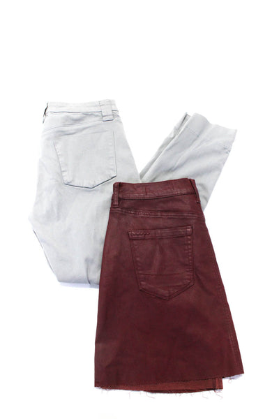 Blank NYC J Brand Womens Denim Mini Skirt Skinny Jeans Size 28 30 Lot 2