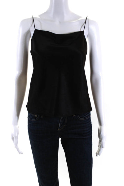 Alice + Olivia Womens Cowl Neck Sleeveless Pullover Tank Top Blouse Black Size M