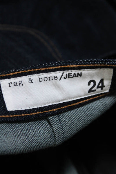 Rag & Bone Jean Womens Cotton Denim Lace Up High-Rise Mini Shorts Blue Size 24