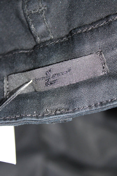 7 For All Mankind Women's Five Pockets Coated Skinny Pant Black Size 27