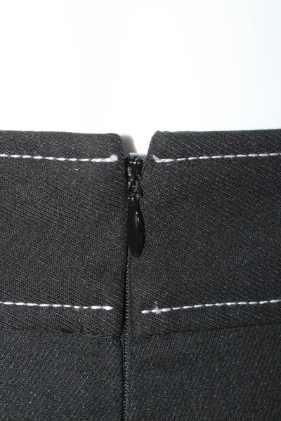 Lovers + Friends Womens High Rise Wide Leg Trousers Black White Size Medium