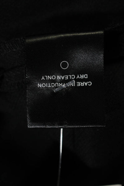 Lovers + Friends Womens High Rise Wide Leg Trousers Black White Size Medium