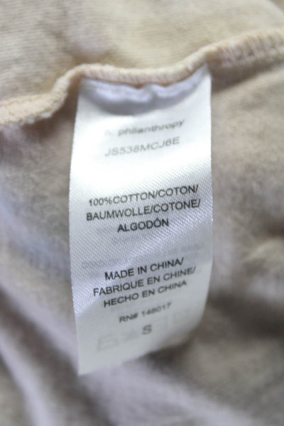 Philanthropy Womens Cotton Tie Dye Short Sleeve Drawstring Jumpsuit Gray Size S