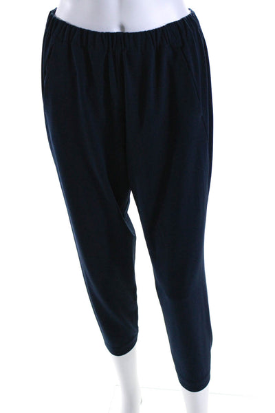 Vince Womens Navy Blue High Rise Pull On Cuff Ankle Tapered Leg Pants Size S