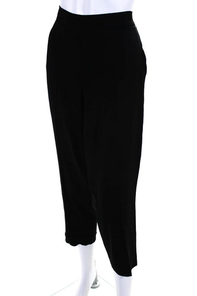 Babaton Women's Elastic Waist Flat Front Straight Leg Dress Pant Back Size 14