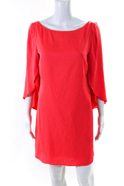 Milly Women's Round Neck Long Sleeves A-Line Mini Dress Carol Size 6