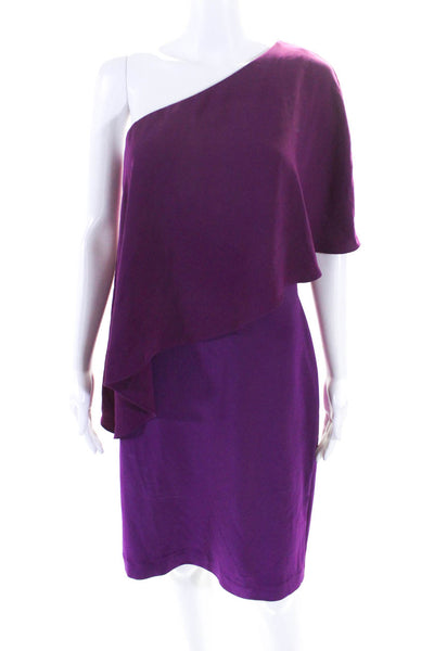 Lauren Ralph Lauren Womens Enid Combo Dress Purple Size 8 12412861