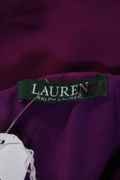 Lauren Ralph Lauren Womens Enid Combo Dress Purple Size 8 12412861