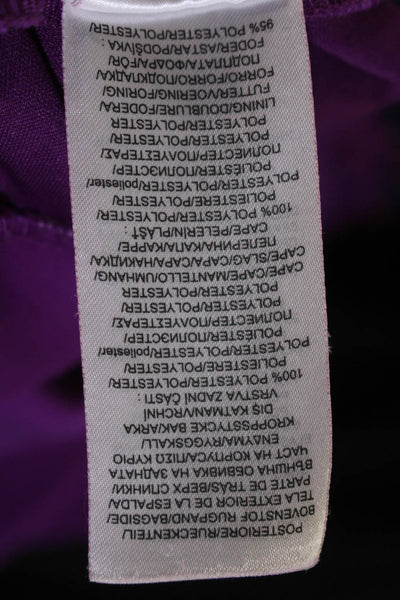 Lauren Ralph Lauren Womens Enid Combo Dress Purple Size 8 12412861