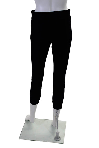 Helmut Lang Womens Solid Black Mid-Rise Pull On Skinny Leg Pants Size M